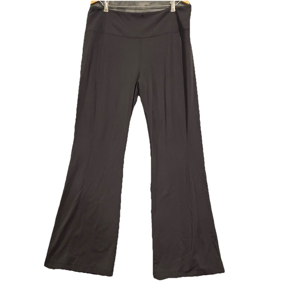 Athleta Womens Pants Delancey Flare Size XL Black Stretch Adult Nylon